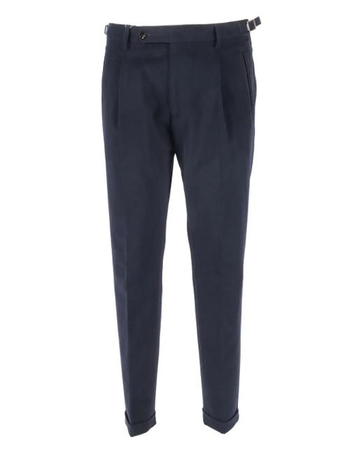 Berwich Verstellbare Hose mit Falten in Blue für Herren