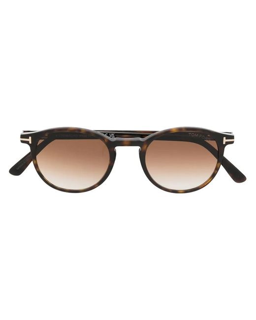Tom Ford Brown Round-Frame Sunglasses for men