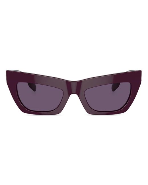 Burberry Purple Cat-Eye-Sonnenbrille Mit Logo-Schild