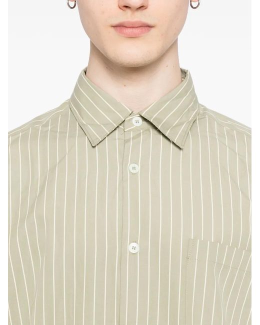 A.P.C. Natural Striped Pocket Shirt for men