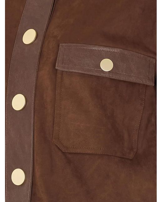 Urbancode Brown Collarless Jacket