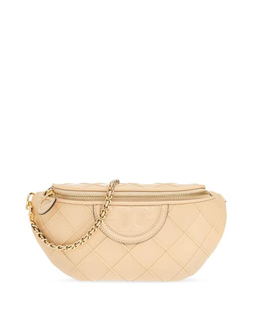 Tory Burch Natural Fleming Soft Belt Bag