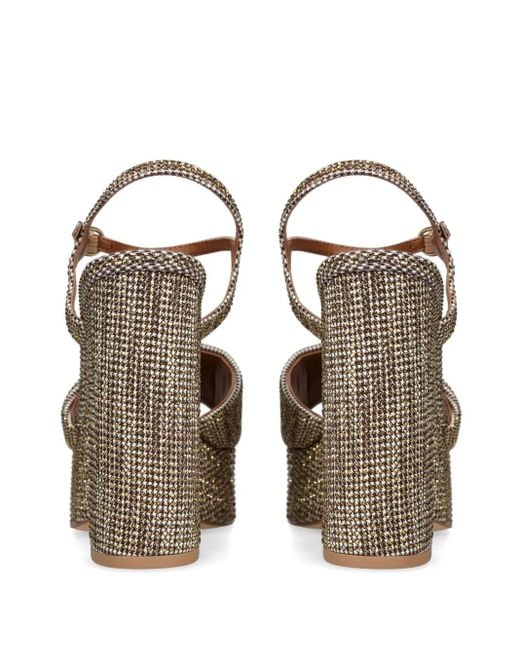 Kurt Geiger Brown Kensington Platform Sandals 125