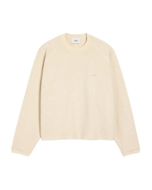 AMI Natural Embroidered Sweatshirt