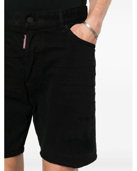 DSquared² Bull Marine Jeans-Shorts in Black für Herren