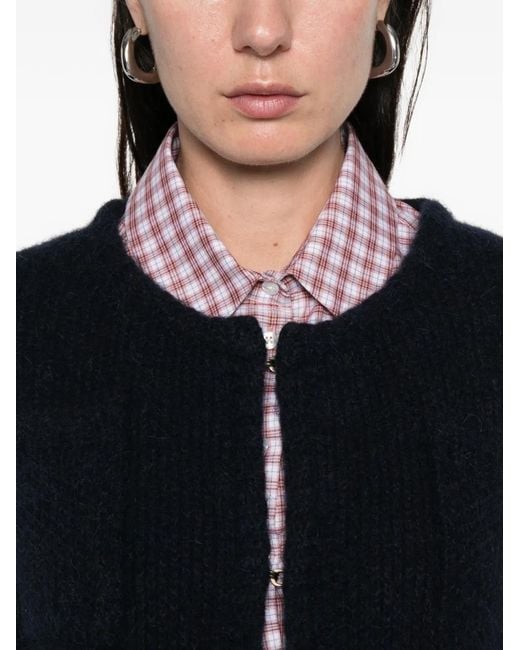 LNA Black Cardigan mit Tasche