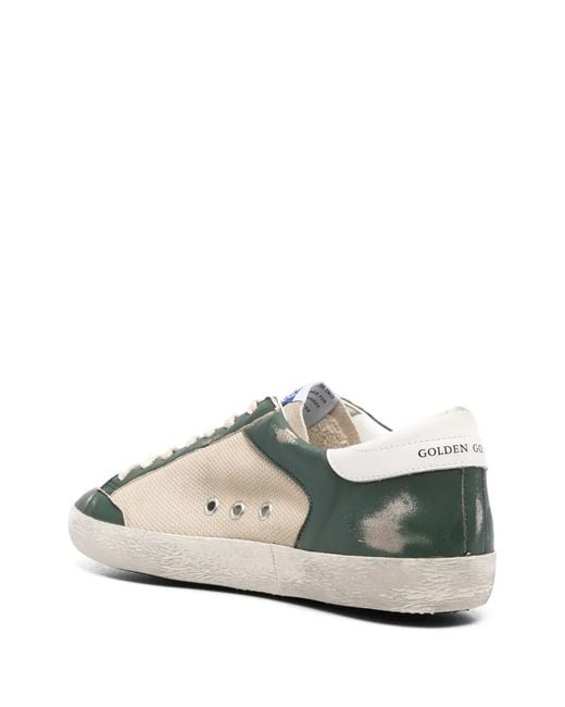 Golden Goose Deluxe Brand White Super-Star Mesh Panelled Sneakers for men