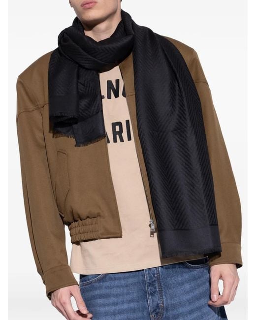 Sciarpa Con Frange di Givenchy in Black da Uomo