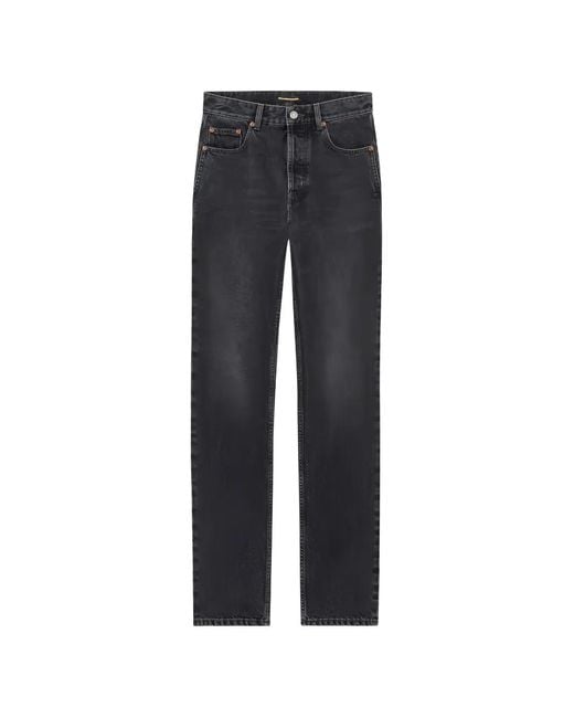 Saint Laurent Blue Straight-Leg Jeans