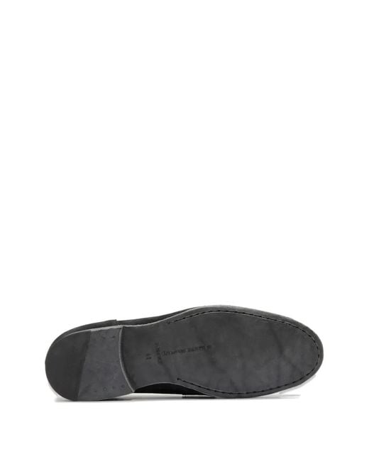 Officine Creative Black Bilt 001 Suede Loafers for men