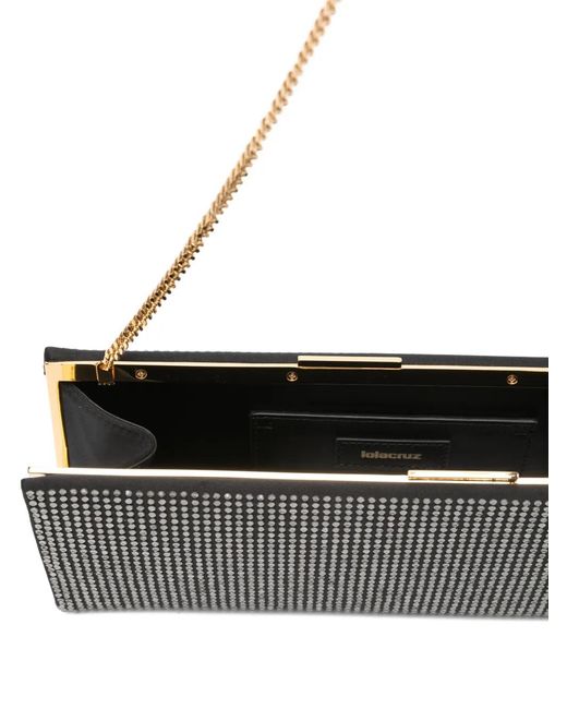 Lola Cruz White Écla Clutch Bag