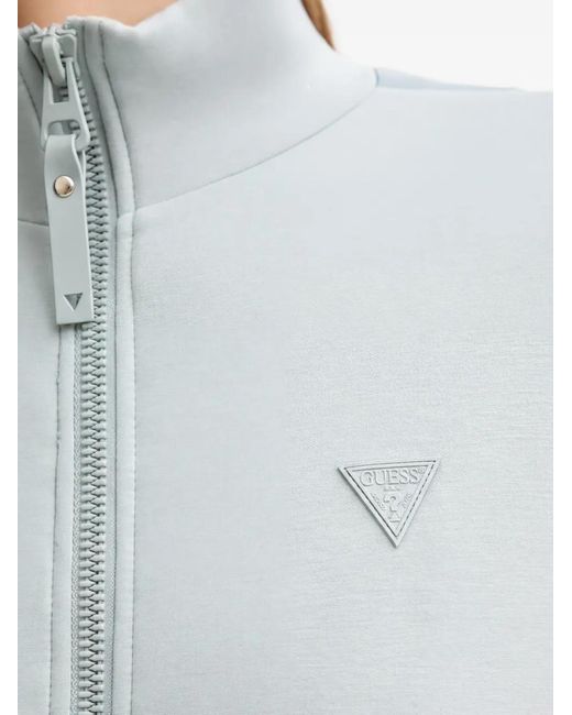 Guess Gray Zip-Up Sweatshirt