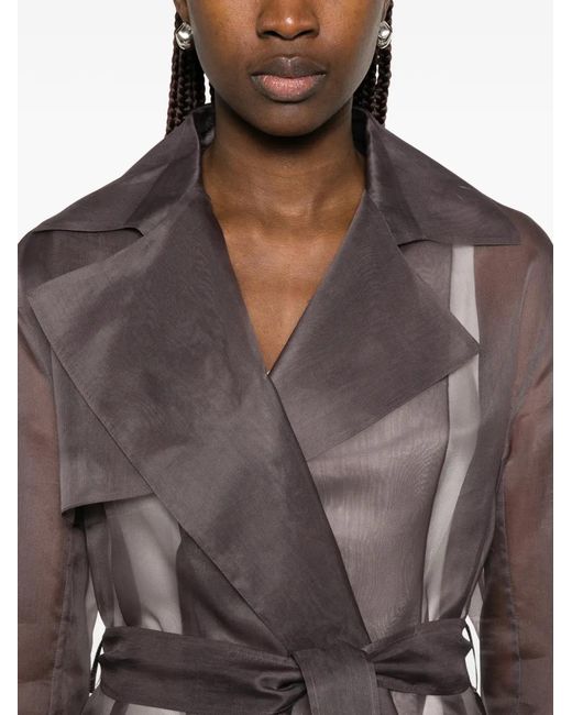 Antonelli Brown Valmorea Belted Coat