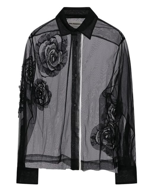 Camicia Con Decorazione di Des Phemmes in Black
