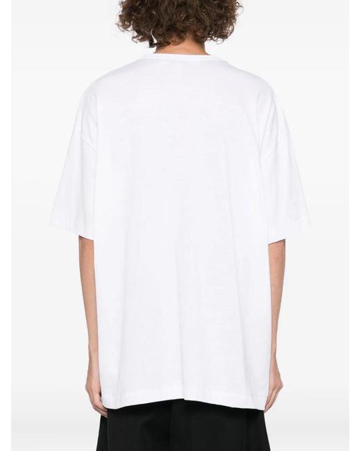 COMME DES GARÇONS PLAY White Heart-Print T-Shirt