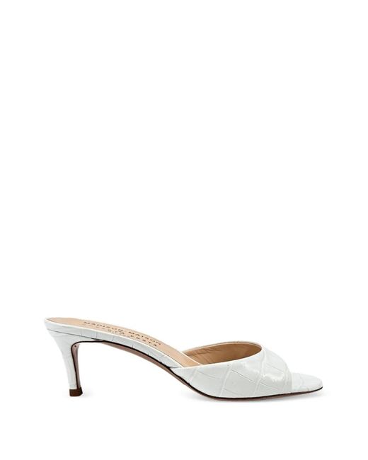 Madison Maison White Lexis Heeled Sandals