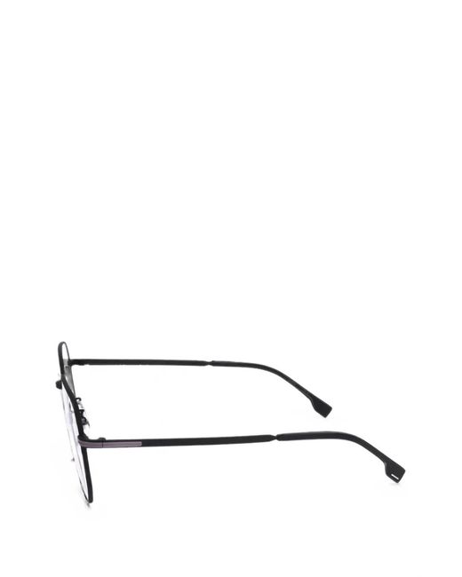 Boss White Geometric-Frame Glasses for men