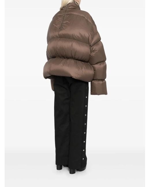 Rick Owens Brown Sail Duvet Jacket