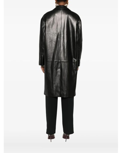 Cappotto Con Bottoni di Magda Butrym in Black