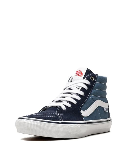 Vans Blue Skate Sk8-Hi Panelled Sneakers for men