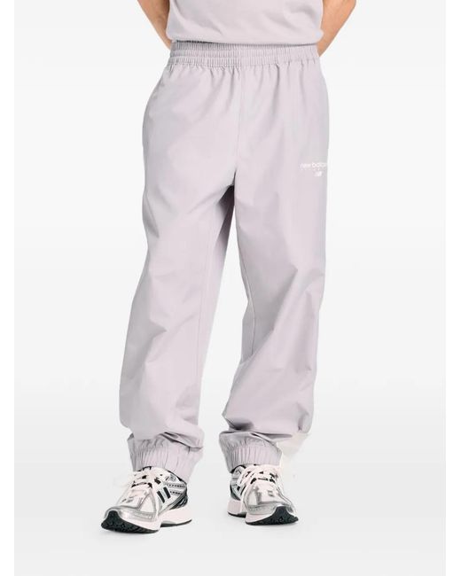 New Balance Purple Trackside Woven Track Pants for men