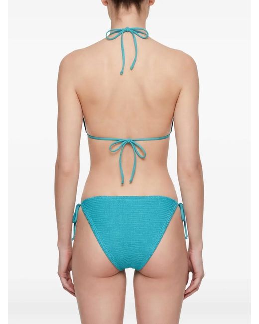 Paramidonna Blue Textured Tie Beachwear