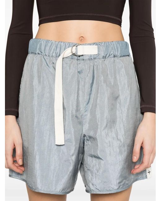 Jil Sander Blue Satin Shorts