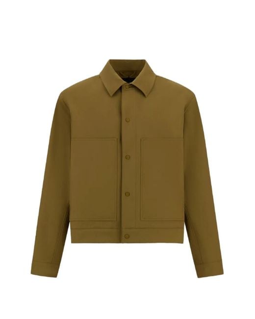 Laminar Green Long-Sleeved Shirt Jacket