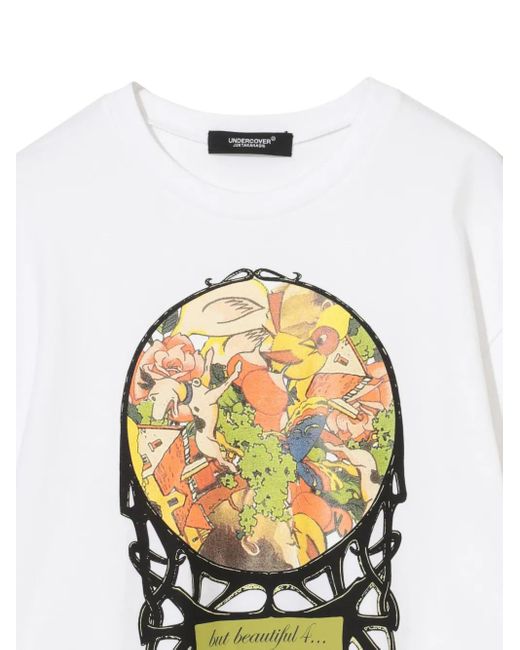 Undercover White Graphic-Print T-Shirt