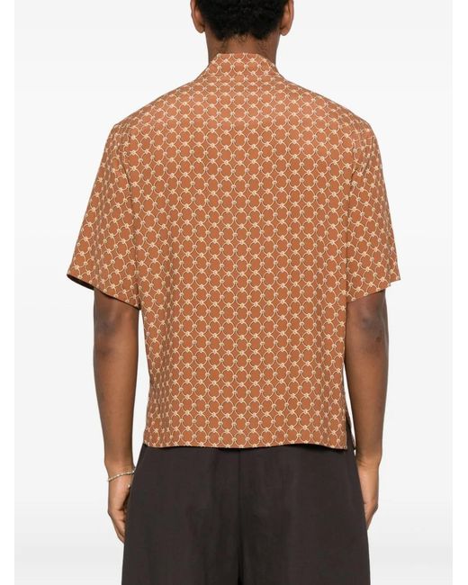 Sandro Natural Link Print Loose-Fit Shirt for men