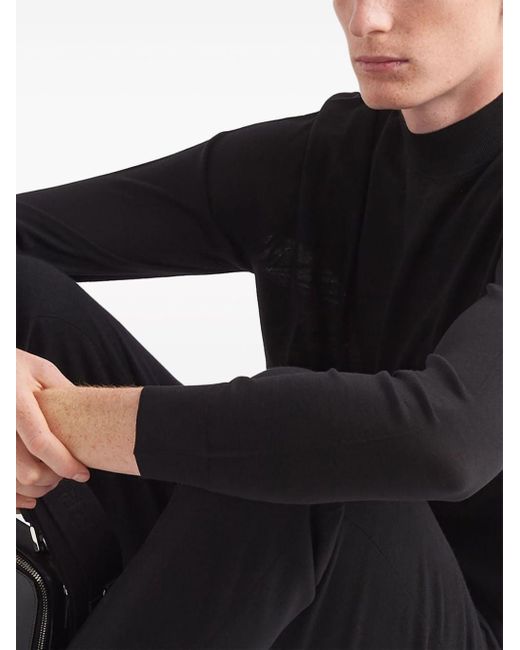 Prada Black Tapered Wool Trousers for men