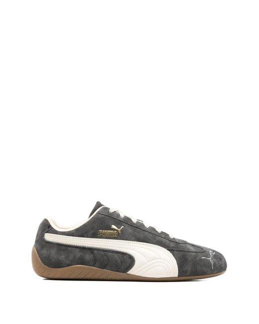 PUMA White Speedcat Faded Sneakers
