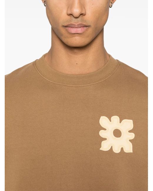 Sandro Sweatshirt Mit Patch-Detail in Natural für Herren