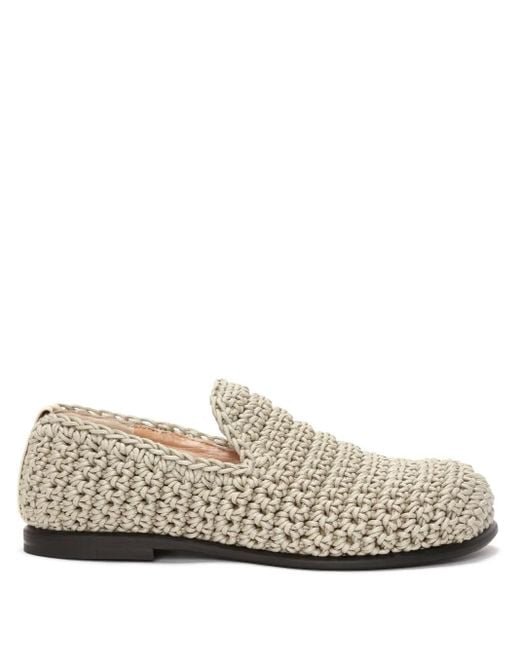 Mocasines de ganchillo J.W. Anderson de color White
