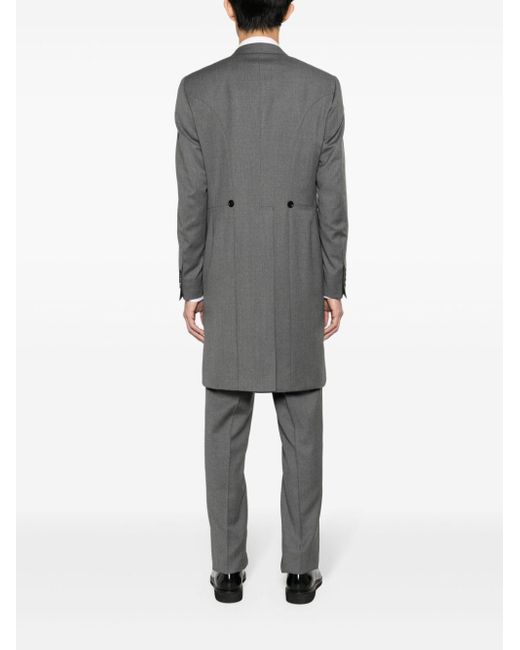 Canali Gray Single-breasted Wool Suit for men