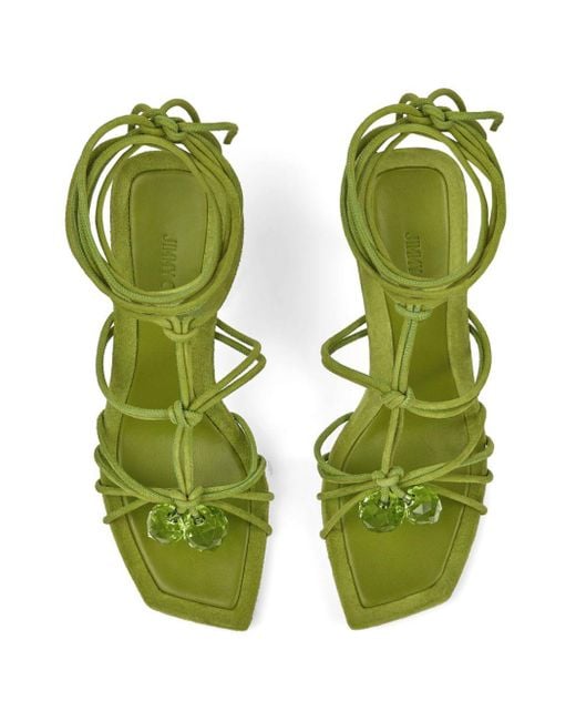 Sandales Jemma 90 mm à brides Jimmy Choo en coloris Green