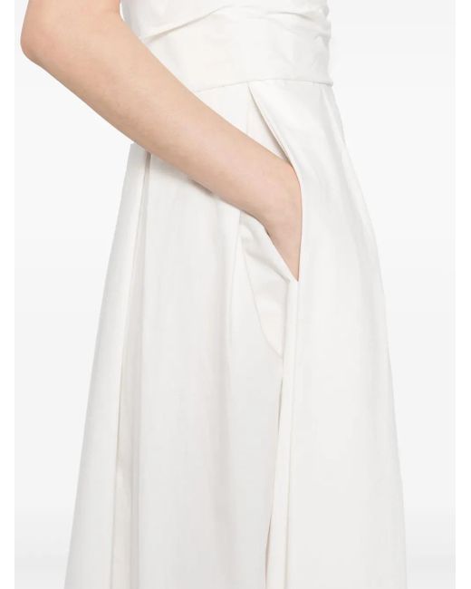 Elie Saab ポプリン ドレス White