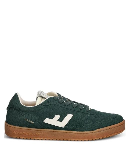 Flamingos Green Stadion Logo Sneakers for men