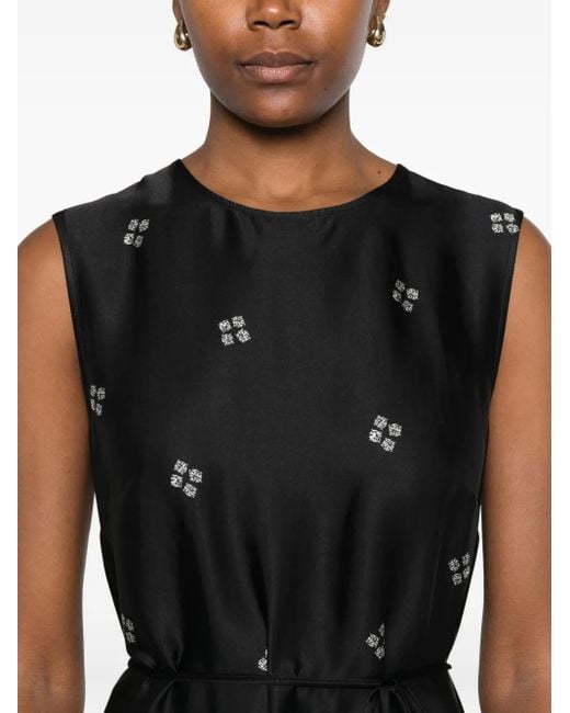 Ottod'Ame Jurk Met Print in het Black