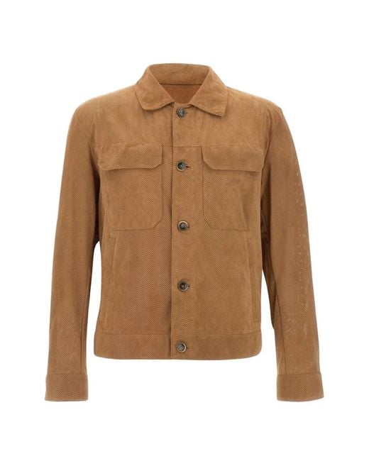 Boss Brown Suede Jacket for men