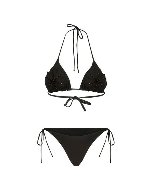 Bikinville White Bikini Marzia Petunia À Appliqué Floral