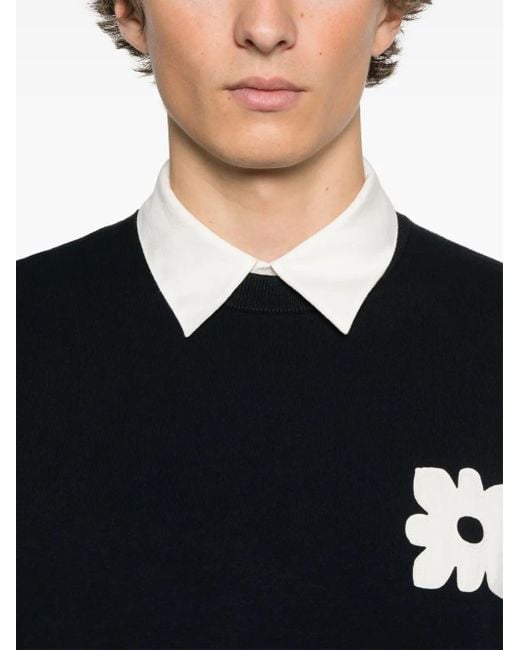 Felpa Con Applicazione di Sandro in Black da Uomo