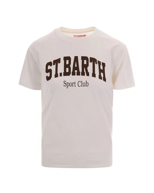 Mc2 Saint Barth Gray Emilie Sport Club Short-Sleeve T-Shirt
