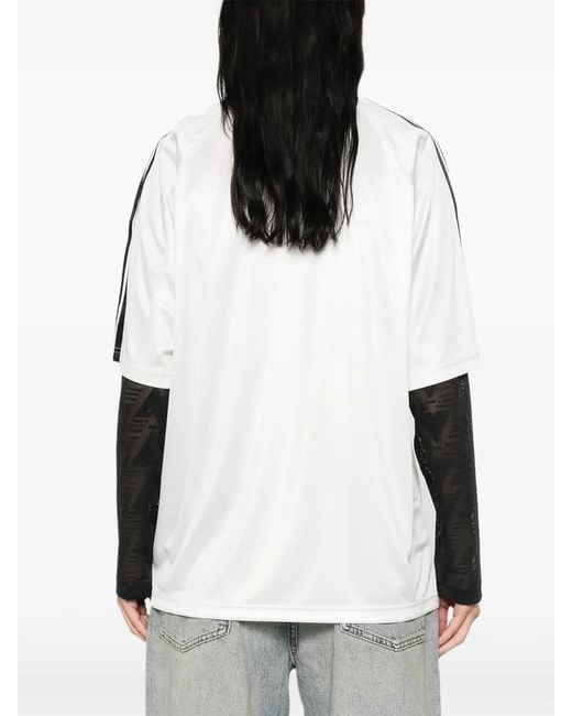 Adidas Black Logo-Lettering T-Shirt