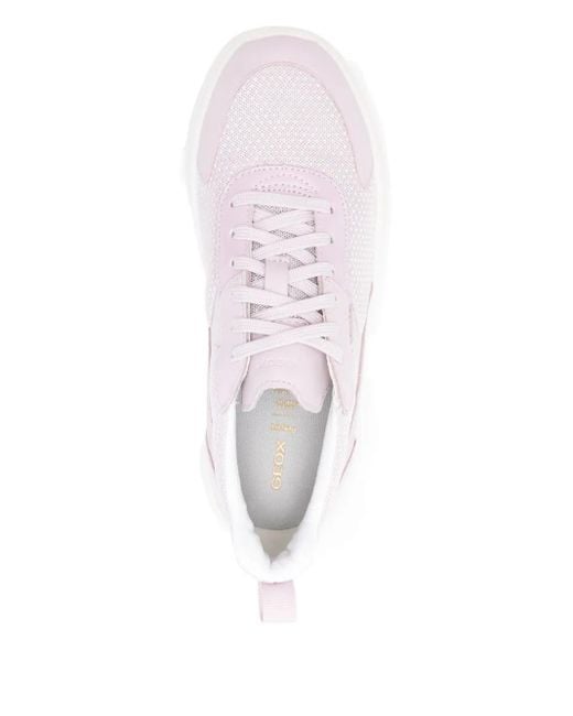 Geox White Xtors Sneakers mit Mesh-Einsatz
