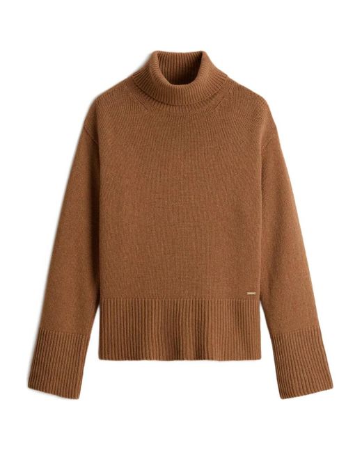 Woolrich タートルネック セーター Brown