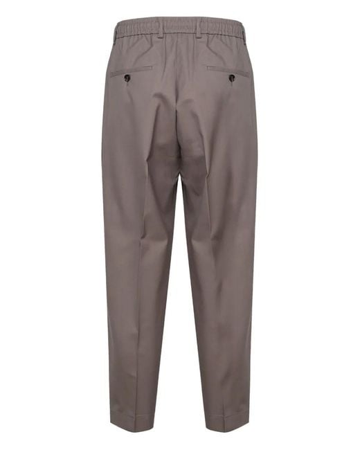 BE ABLE Gray Elasticated-Waist Trousers for men