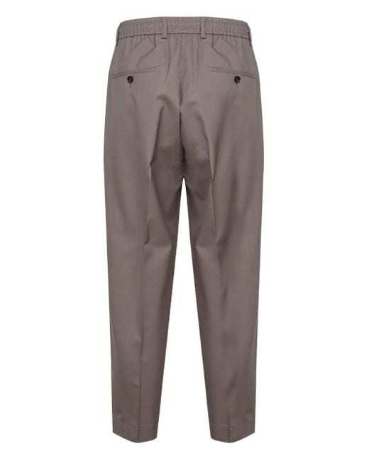 BE ABLE Gray Elasticated-Waist Trousers for men