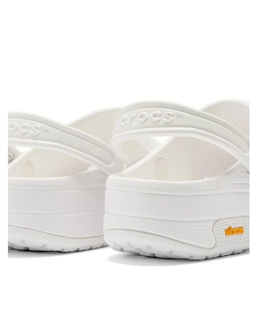 CROCSTM White Perforierte Slingback-Mules