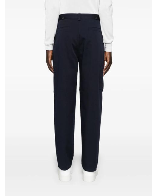 Closed Blue Tapered-Leg Twill Trousers for men